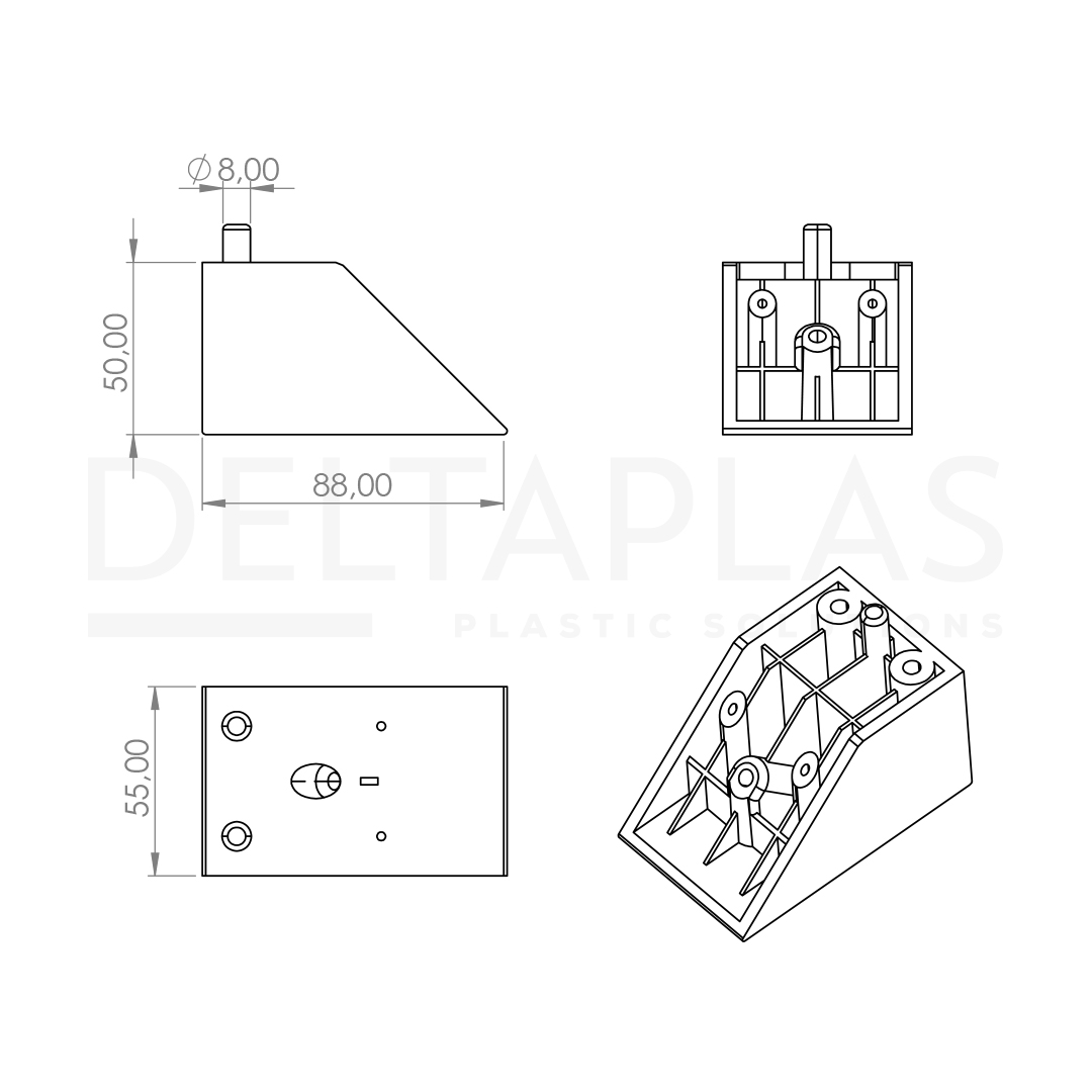 Açılı Yükseltici 50 mm