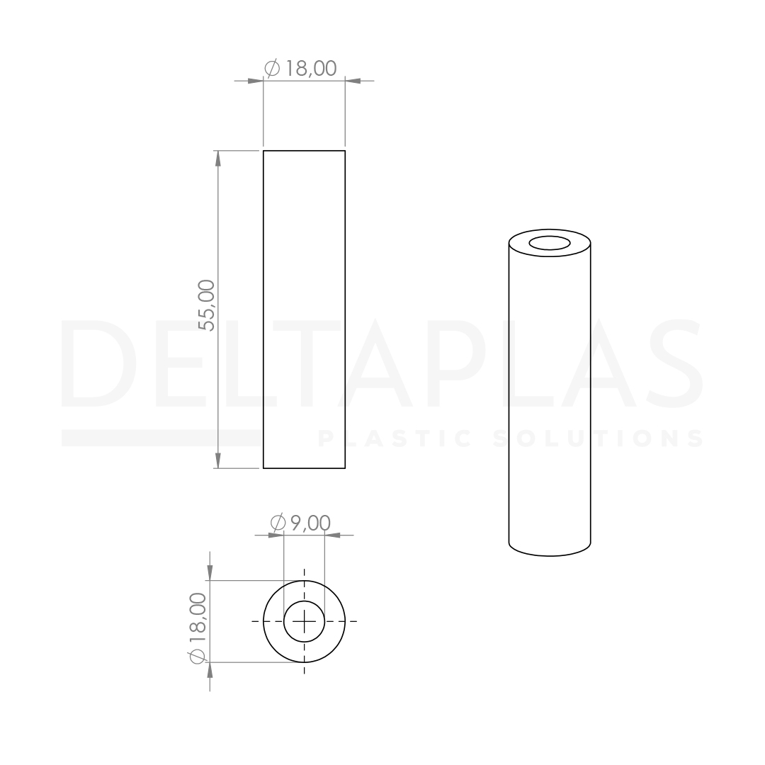 Kol Ara Bağlantı Silindiri 55 mm