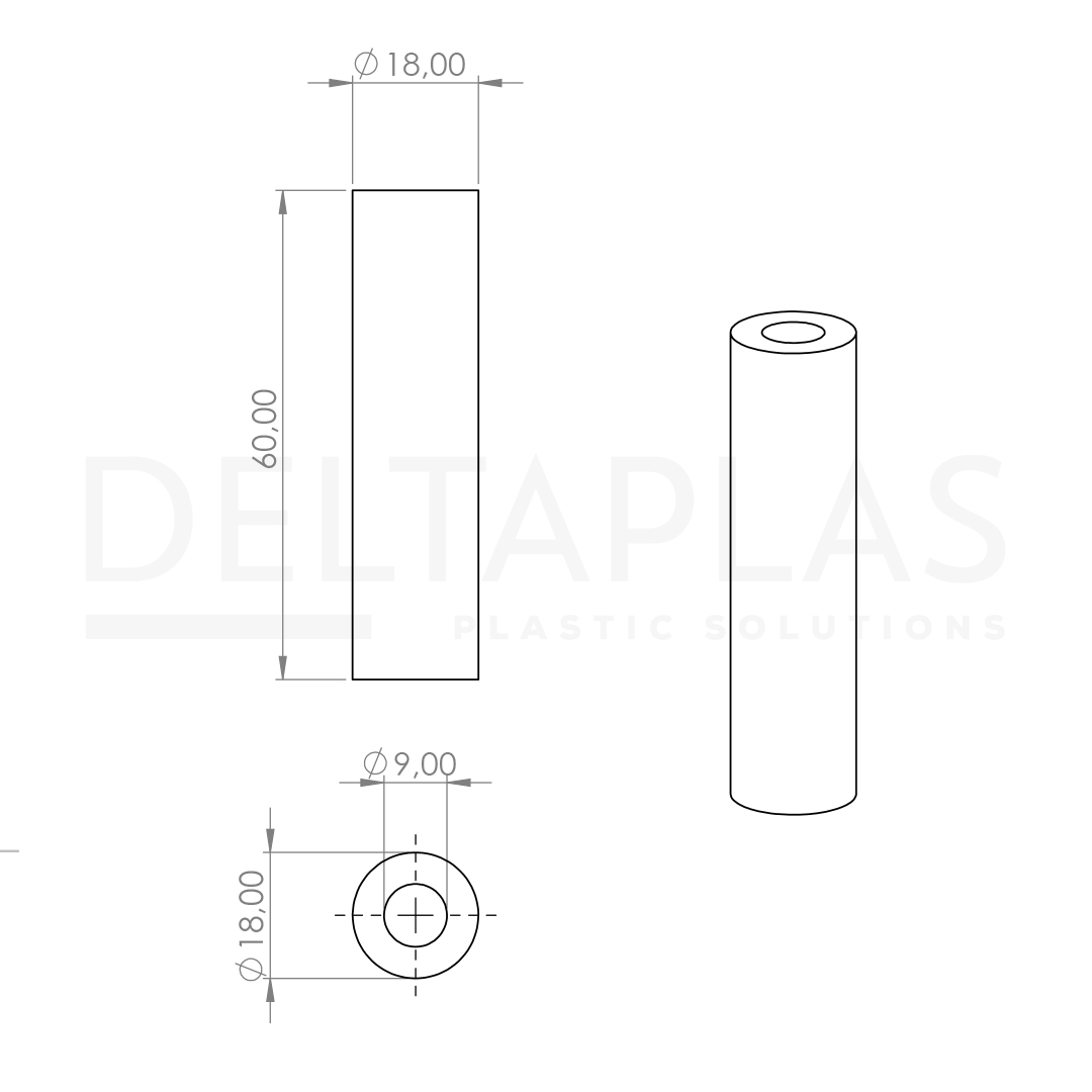 Kol Ara Bağlantı Silindiri 60 mm