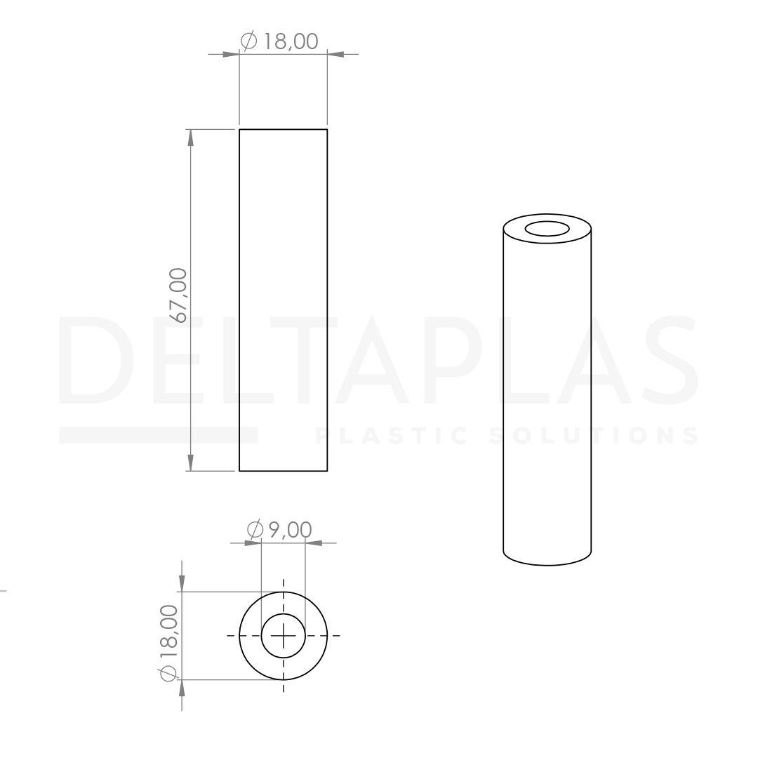 Kol Ara Bağlantı Silindiri 67 mm